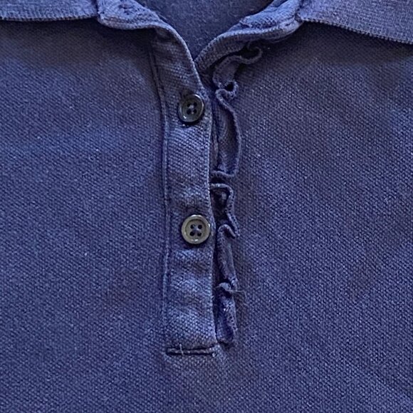 The Children's Place School Uniform Short Sleeve Shirt Navy & Pink 2pk size 7/8 - Picture 3 of 11